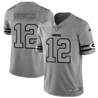 Green Bay Green Bay Packers #12 Aaron Rodgers Men's Nike Gray Gridiron II Vapor Untouchable Limited NFL Jersey