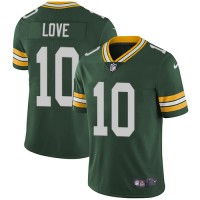 Nike Green Bay Packers #10 Jordan Love Green Team Color Men's Stitched NFL Vapor Untouchable Limited Jersey
