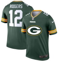 Green Bay Green Bay Packers #12 Aaron Rodgers Green Men's Nike Big Team Logo Vapor Limited NFL Jersey