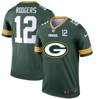 Green Bay Green Bay Packers #12 Aaron Rodgers Green Men's Nike Big Team Logo Player Vapor Limited NFL Jersey