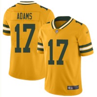 Nike Green Bay Packers #17 Davante Adams Gold Men's Stitched NFL Limited Inverted Legend Jersey