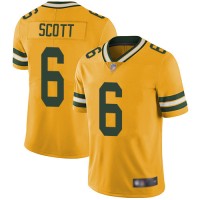 Nike Green Bay Packers #6 JK Scott Yellow Men's Stitched NFL Limited Rush Jersey