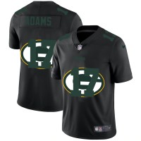 Green Bay Green Bay Packers #17 Davante Adams Men's Nike Team Logo Dual Overlap Limited NFL Jersey Black