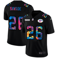 Green Bay Green Bay Packers #26 Darnell Savage Jr. Men's Nike Multi-Color Black 2020 NFL Crucial Catch Vapor Untouchable Limited Jersey
