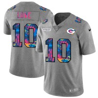 Green Bay Green Bay Packers #10 Jordan Love Men's Nike Multi-Color 2020 NFL Crucial Catch NFL Jersey Greyheather
