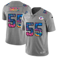 Green Bay Green Bay Packers #55 Za'Darius Smith Men's Nike Multi-Color 2020 NFL Crucial Catch NFL Jersey Greyheather