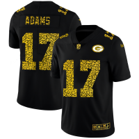 Green Bay Green Bay Packers #17 Davante Adams Men's Nike Leopard Print Fashion Vapor Limited NFL Jersey Black