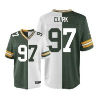 Nike Green Bay Packers #97 Kenny Clark Green/White Men's Stitched NFL Elite Split Jersey
