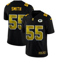 Green Bay Green Bay Packers #55 Za'Darius Smith Men's Black Nike Golden Sequin Vapor Limited NFL Jersey