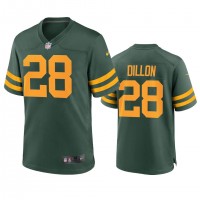 Green Bay Green Bay Packers #28 A.J. Dillon Men's Nike Alternate Game Player NFL Jersey - Green