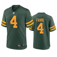 Green Bay Green Bay Packers #4 Brett Favre Men's Nike Alternate Game Player NFL Jersey - Green