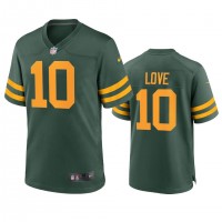 Green Bay Green Bay Packers #10 Jordan Love Men's Nike Alternate Game Player NFL Jersey - Green