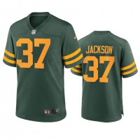 Green Bay Green Bay Packers #37 Josh Jackson Men's Nike Alternate Game Player NFL Jersey - Green