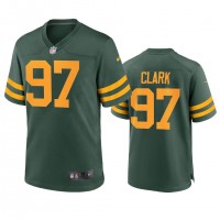 Green Bay Green Bay Packers #97 Kenny Clark Men's Nike Alternate Game Player NFL Jersey - Green