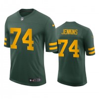 Green Bay Green Bay Packers #74 Elgton Jenkins Men's Nike Alternate Vapor Limited Player NFL Jersey - Green