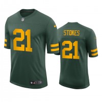Green Bay Green Bay Packers #21 Eric Stokes Men's Nike Alternate Vapor Limited Player NFL Jersey - Green