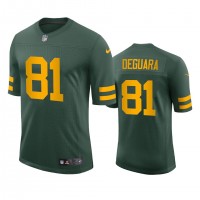 Green Bay Green Bay Packers #81 Josiah Deguara Men's Nike Alternate Vapor Limited Player NFL Jersey - Green