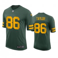 Green Bay Green Bay Packers #86 Malik Taylor Men's Nike Alternate Vapor Limited Player NFL Jersey - Green