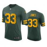 Green Bay Green Bay Packers #33 Aaron Jones Men's Nike Alternate Vapor Limited Player NFL Jersey - Green