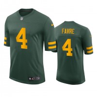 Green Bay Green Bay Packers #4 Brett Favre Men's Nike Alternate Vapor Limited Player NFL Jersey - Green
