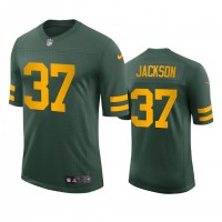 Green Bay Green Bay Packers #37 Josh Jackson Men's Nike Alternate Vapor Limited Player NFL Jersey - Green