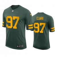 Green Bay Green Bay Packers #97 Kenny Clark Men's Nike Alternate Vapor Limited Player NFL Jersey - Green