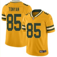 Nike Green Bay Packers #85 Robert Tonyan Gold Men's Stitched NFL Limited Inverted Legend Jersey