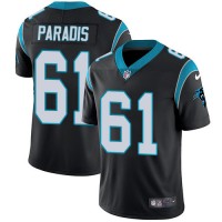 Nike Carolina Panthers #61 Matt Paradis Black Team Color Men's Stitched NFL Vapor Untouchable Limited Jersey