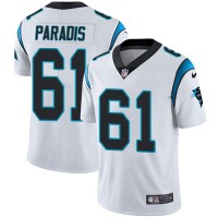 Nike Carolina Panthers #61 Matt Paradis White Men's Stitched NFL Vapor Untouchable Limited Jersey