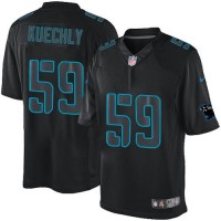 Nike Carolina Panthers #59 Luke Kuechly Black Men's Stitched NFL Impact Limited Jersey