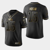Carolina Carolina Panthers #15 Chris Hogan Vapor Limited Black Golden Jersey