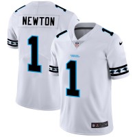 Carolina Carolina Panthers #1 Cam Newton Nike White Team Logo Vapor Limited NFL Jersey