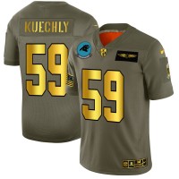 Carolina Carolina Panthers #59 Luke Kuechly NFL Men's Nike Olive Gold 2019 Salute to Service Limited Jersey