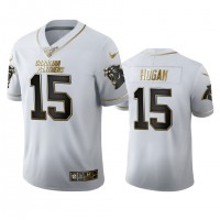 Carolina Carolina Panthers #15 Chris Hogan Men's Nike White Golden Edition Vapor Limited NFL 100 Jersey