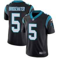 Nike Carolina Panthers #5 Teddy Bridgewater Black Team Color Men's Stitched NFL Vapor Untouchable Limited Jersey