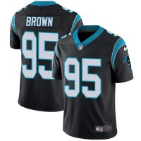 Nike Carolina Panthers #95 Derrick Brown Black Team Color Men's Stitched NFL Vapor Untouchable Limited Jersey