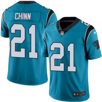 Nike Carolina Panthers #21 Jeremy Chinn Blue Men's Stitched NFL Limited Rush Jersey