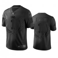 Carolina Carolina Panthers #1 Cam Newton Men's Nike Black NFL MVP Limited Edition Jersey