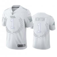 Carolina Carolina Panthers #1 Cam Newton Men''s Nike Platinum NFL MVP Limited Edition Jersey