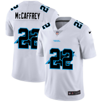 Carolina Carolina Panthers #22 Christian McCaffrey White Men's Nike Team Logo Dual Overlap Limited NFL Jersey