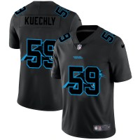 Carolina Carolina Panthers #59 Luke Kuechly Men's Nike Team Logo Dual Overlap Limited NFL Jersey Black