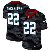 Carolina Carolina Panthers #22 Christian McCaffrey Men's Nike 2020 Black CAMO Vapor Untouchable Limited Stitched NFL Jersey