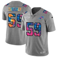 Carolina Carolina Panthers #59 Luke Kuechly Men's Nike Multi-Color 2020 NFL Crucial Catch NFL Jersey Greyheather