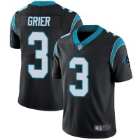 Nike Carolina Panthers #3 Will Grier Black Team Color Men's Stitched NFL Vapor Untouchable Limited Jersey
