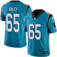 Nike Carolina Panthers #65 Dennis Daley Blue Men's Stitched NFL Limited Rush Jersey