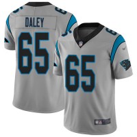 Nike Carolina Panthers #65 Dennis Daley Silver Men's Stitched NFL Limited Inverted Legend Jersey