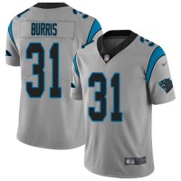 Nike Carolina Panthers #31 Juston Burris Silver Men's Stitched NFL Limited Inverted Legend Jersey