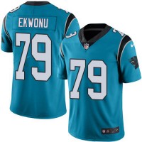 Nike Carolina Panthers #79 Ikem Ekwonu Blue Alternate Men's Stitched NFL Vapor Untouchable Limited Jersey
