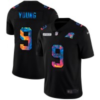 Carolina Carolina Panthers #9 Bryce Young Men's Nike Multi-Color Black 2020 NFL Crucial Catch Vapor Untouchable Limited Jersey