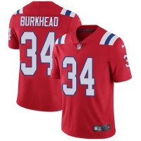 Nike New England Patriots #34 Rex Burkhead Red Alternate Men's Stitched NFL Vapor Untouchable Limited Jersey